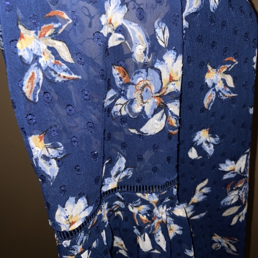 White House Black Market blue Dress women size XS‎ Like new - Picture 8 of 12